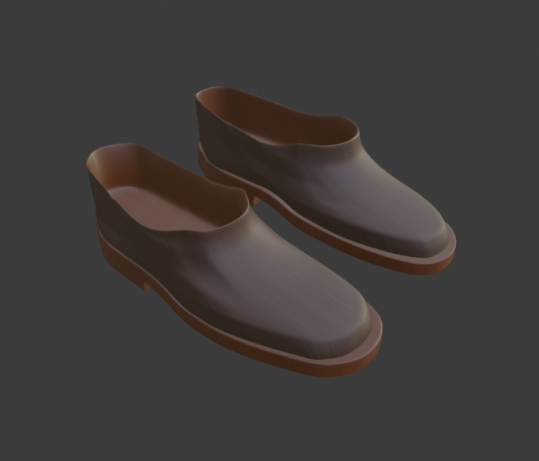 Textured and Subdivided Final Shoe Models