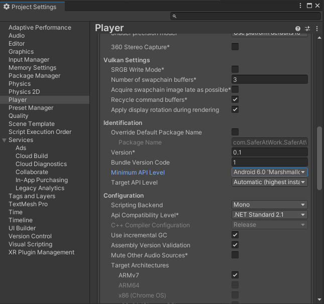 Unity Build Settings 3