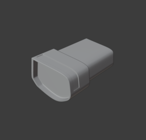 Extruded and Resized Eye Shape