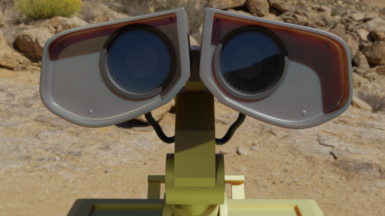 WALL-E Eyes with Reflections